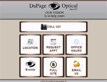 Tablet Screenshot of dupageoptical.com